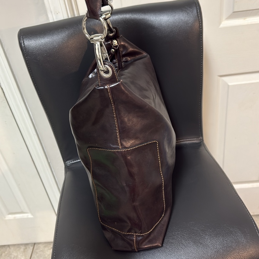 Chinese Laundry Large Brown Hobo-Style Handbag View 4